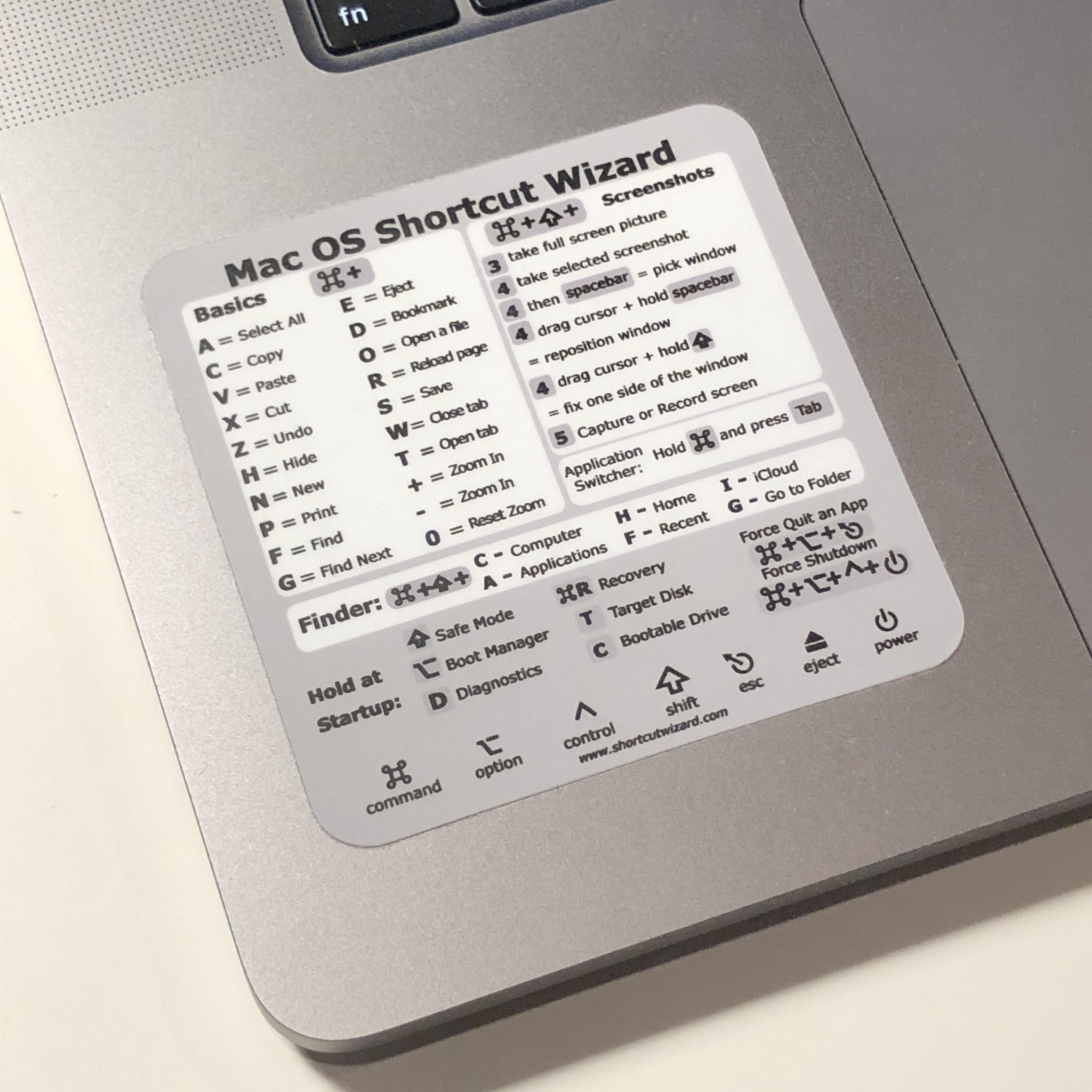 cheat sheet mac shortcuts