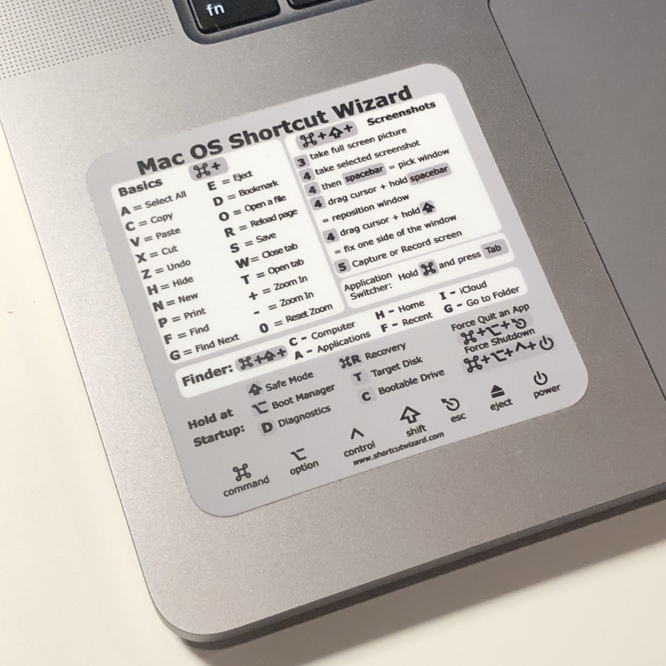 mac os shortcut sticker